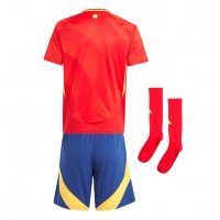 Spanien Fußballbekleidung Heimtrikot Kinder EM 2024 Kurzarm (+ kurze hosen)